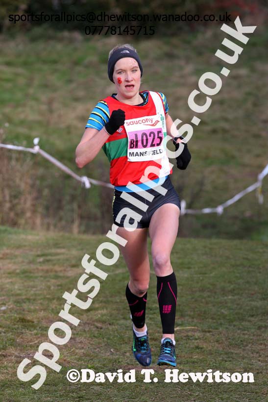 Senior women, 2016 National Cross Country Relays, Berry Hill Park, Mansfield. Photo: David T. Hewitson/Sports for All Pics